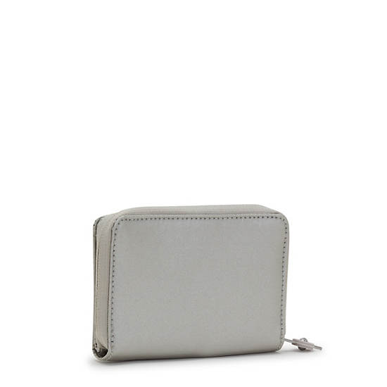 Kipling Money Love Metallic Small Wallet Plånbok Silver | SE 1008RV